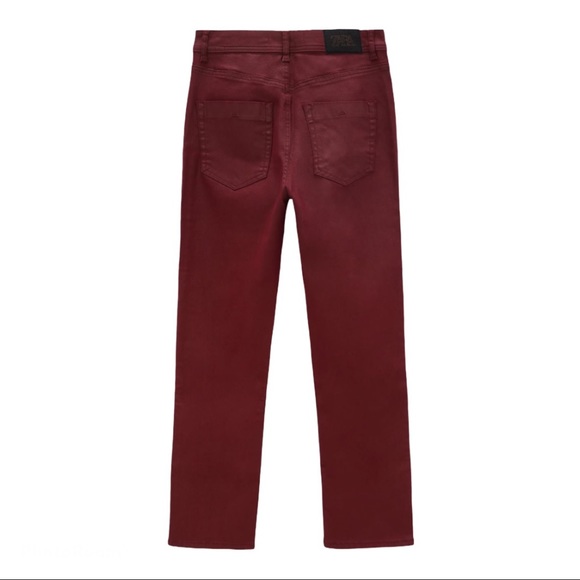 🌸New🌸 Zara Coated Slim Fit Pants Size 34 / 2 NWT - Picture 5 of 15